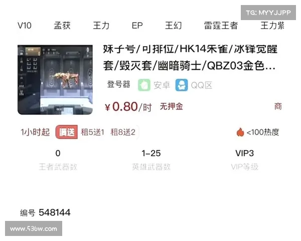 穿越火线手游卖号